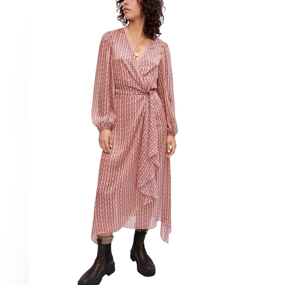 Maje Rolivate Long Sleeve Dress